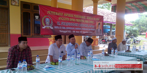 anggota DPRD Jatim, Syafiuddin asmoro saat reses