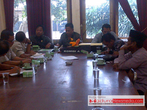 Komisi A DPRD Bangkalan saat memanggil BPN bangkalan