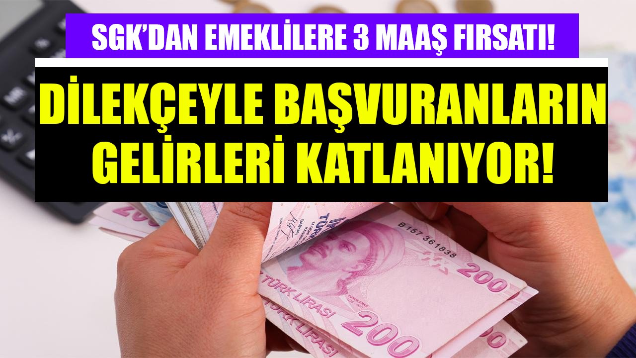 Gelirinizi üçe katlayabilirsiniz! SGK 3 maaş hakkını duyurdu