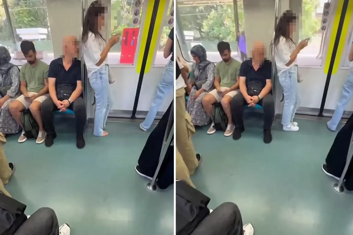 Marmaray’da akılalmaz taciz; O anları başka bir yolcu böyle kaydetti
